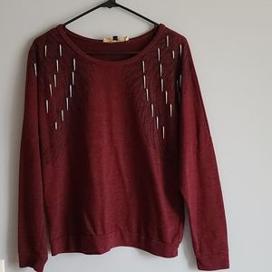 Burgundy sweater